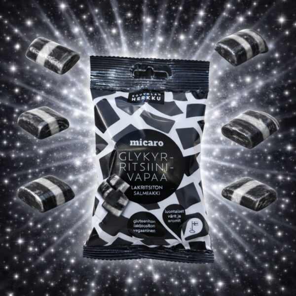 Glykyrritsiinivapaa salmiakki 80 g