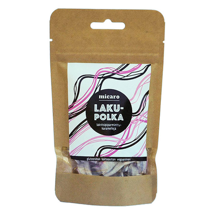 Pussillinen lakritsi-piparminttukaramelleja