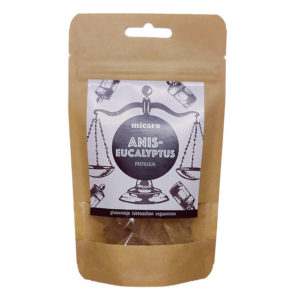 Pussillinen aniksen ja eukalyptuksen makuisia pastilleja