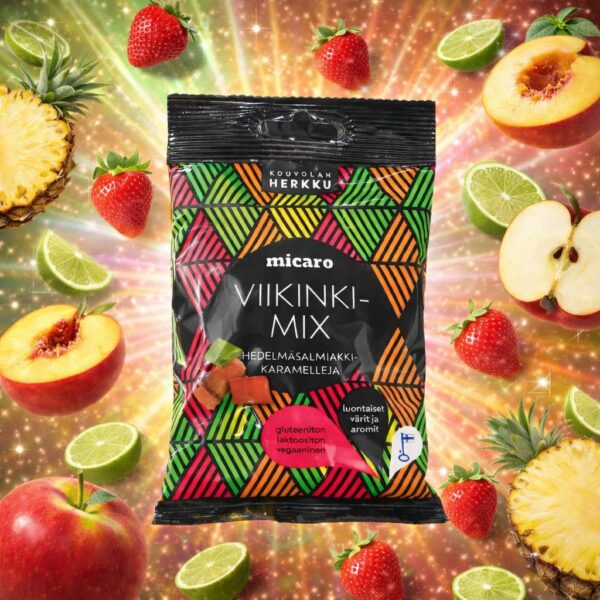 VIIKINKI-MIX hedelmä&shy;salmiakkikaramellit 80g